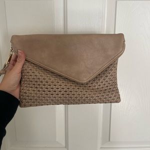 Tan Clutch/Crossbody Bag